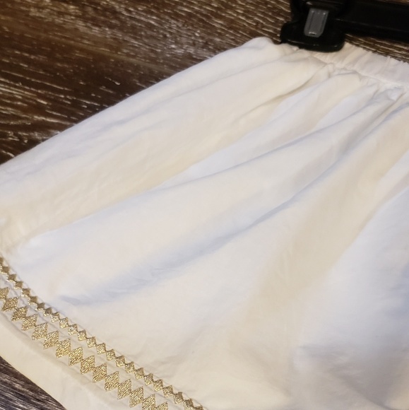 Gymboree white / gold twirly skirt size 6 - Picture 2 of 2